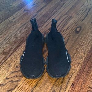 Black on Black Balenciaga sock sneakers